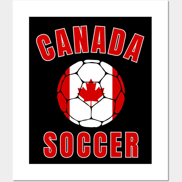 Canada Soccer Ball Wall Art by footballomatic